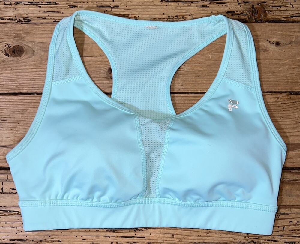 Fila Women’s Large Sport Performance Bra Mint Green EUC